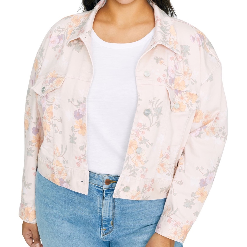 Sanctuary Garden Girl Retro Denim Jacket, Floral